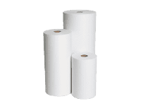 Three rolls of coolant filter paper with different length.