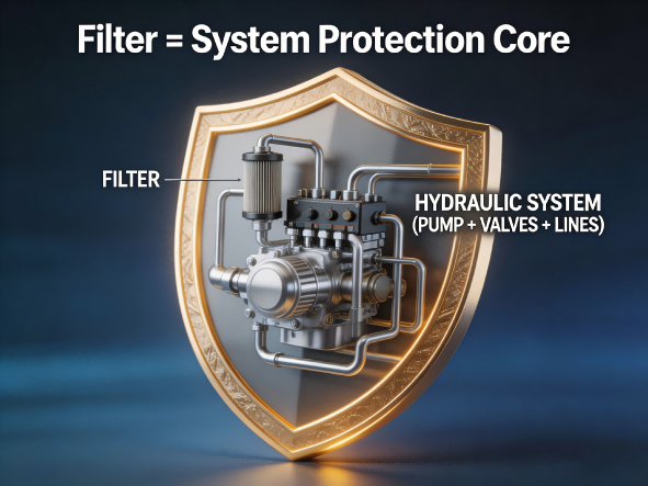 core of filter protection system
