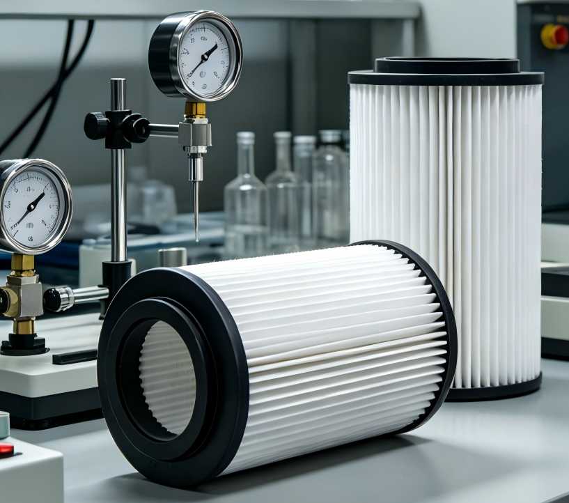 Qualified hydraulic filter elements need to be tested.
