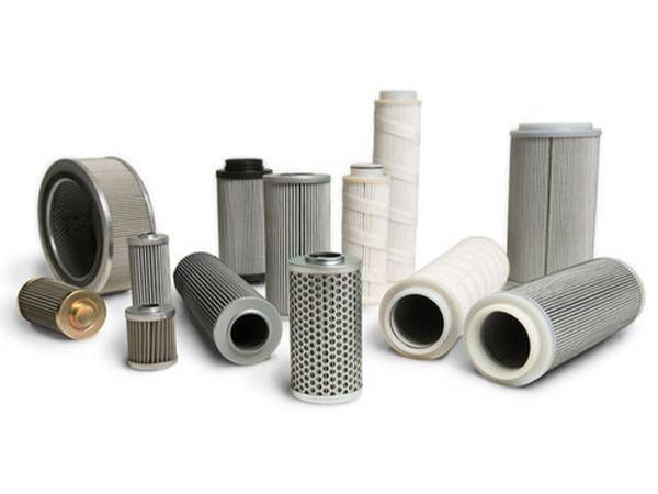 Several different types and structures of hydraulic filter elements