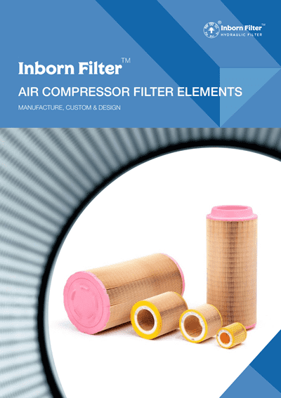 Several inborn air compressor filter elements we produce.