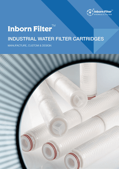 Several inborn water filter elements we produce.